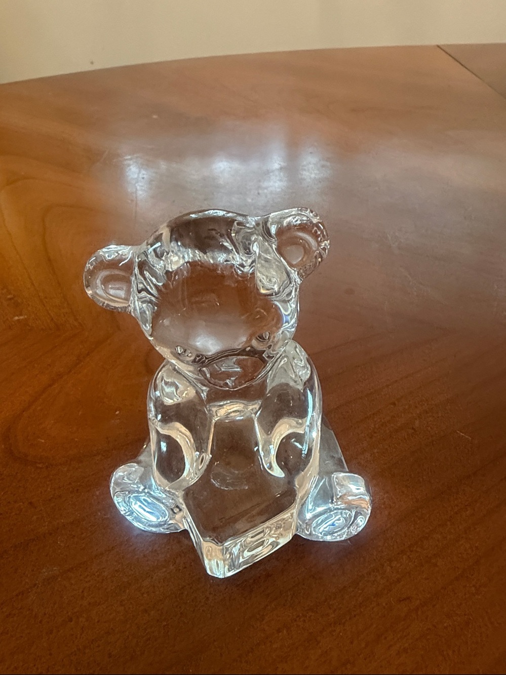 Waterford crystal bear with block